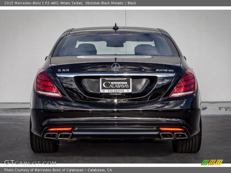 Obsidian Black Metallic / Black 2015 Mercedes-Benz S 63 AMG 4Matic Sedan