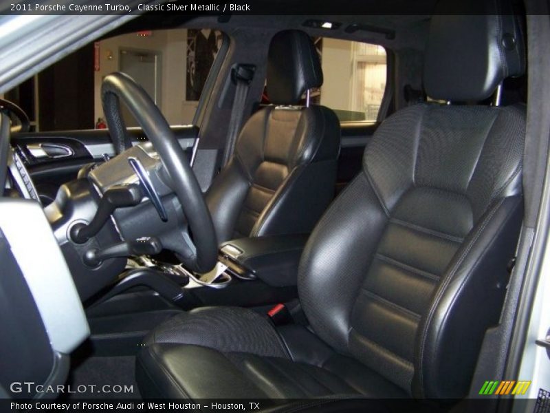 Classic Silver Metallic / Black 2011 Porsche Cayenne Turbo