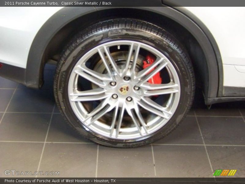 Classic Silver Metallic / Black 2011 Porsche Cayenne Turbo