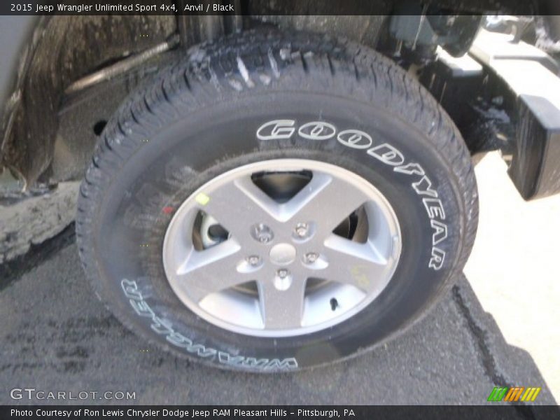 Anvil / Black 2015 Jeep Wrangler Unlimited Sport 4x4