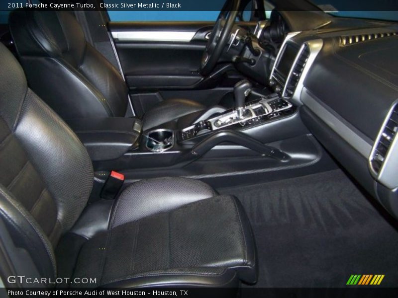 Classic Silver Metallic / Black 2011 Porsche Cayenne Turbo