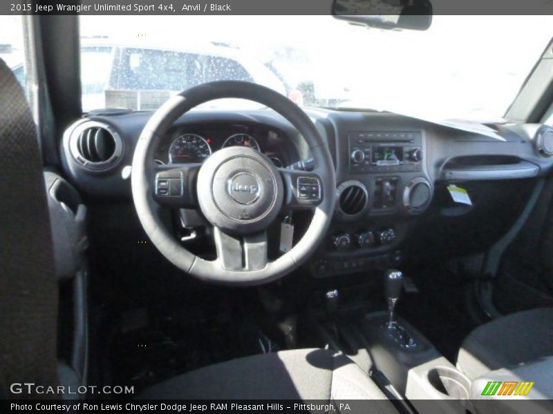 Anvil / Black 2015 Jeep Wrangler Unlimited Sport 4x4