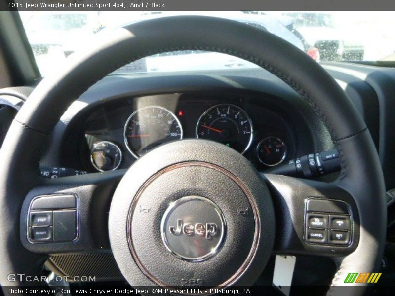 Anvil / Black 2015 Jeep Wrangler Unlimited Sport 4x4