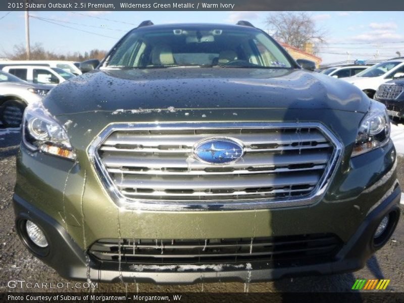 Wilderness Green Metallic / Warm Ivory 2015 Subaru Outback 2.5i Premium