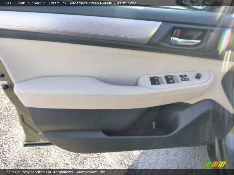 Wilderness Green Metallic / Warm Ivory 2015 Subaru Outback 2.5i Premium