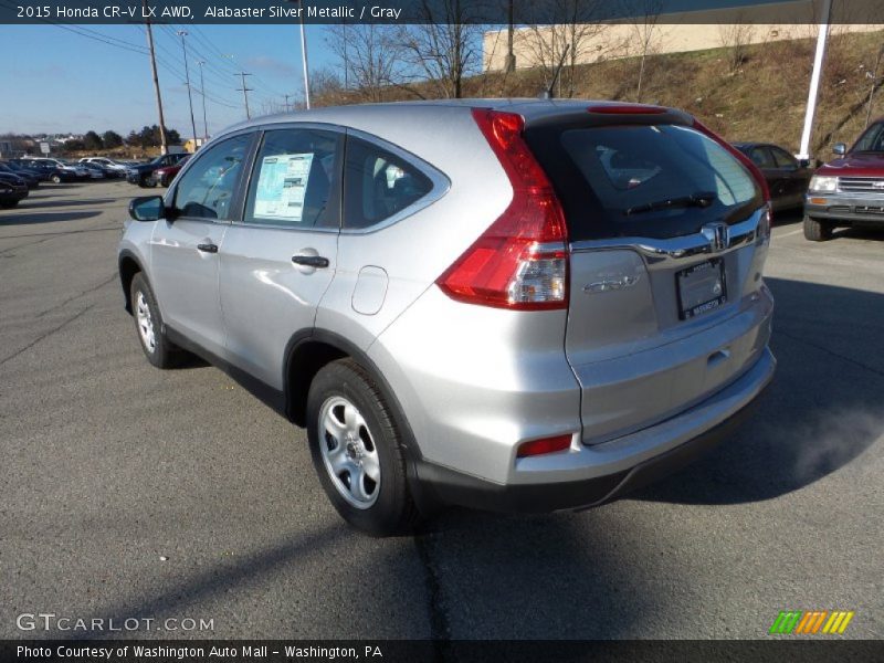 Alabaster Silver Metallic / Gray 2015 Honda CR-V LX AWD