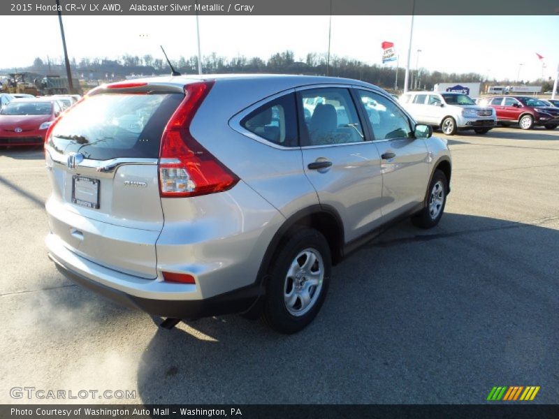 Alabaster Silver Metallic / Gray 2015 Honda CR-V LX AWD