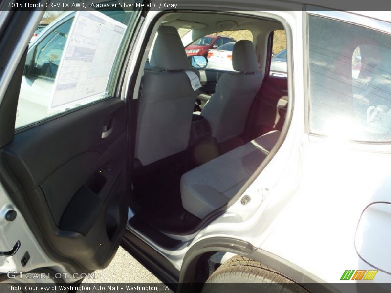 Alabaster Silver Metallic / Gray 2015 Honda CR-V LX AWD