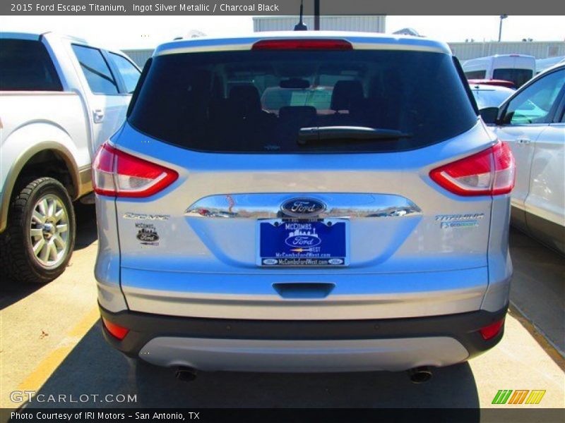 Ingot Silver Metallic / Charcoal Black 2015 Ford Escape Titanium