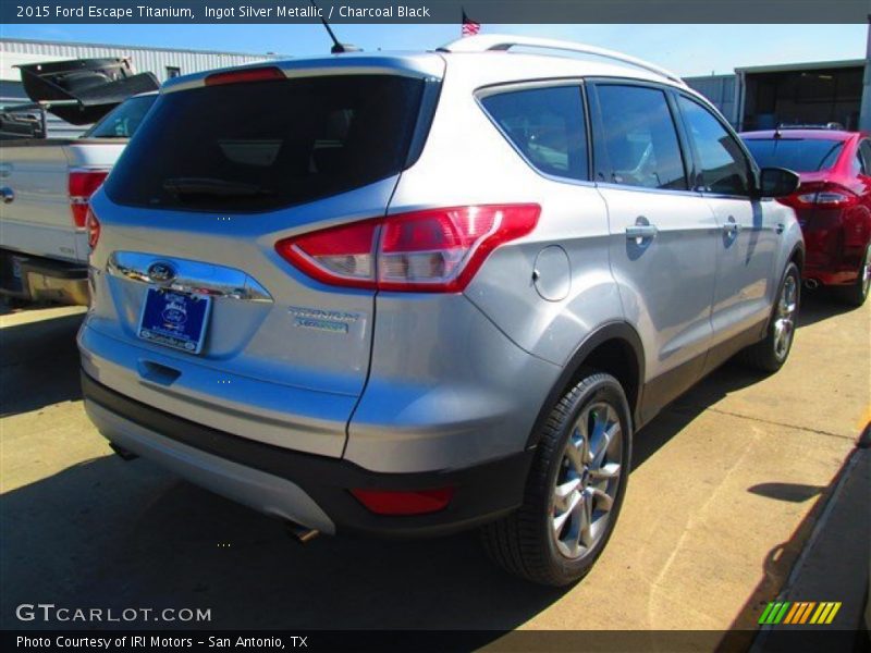 Ingot Silver Metallic / Charcoal Black 2015 Ford Escape Titanium
