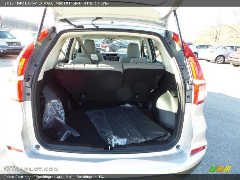 Alabaster Silver Metallic / Gray 2015 Honda CR-V LX AWD
