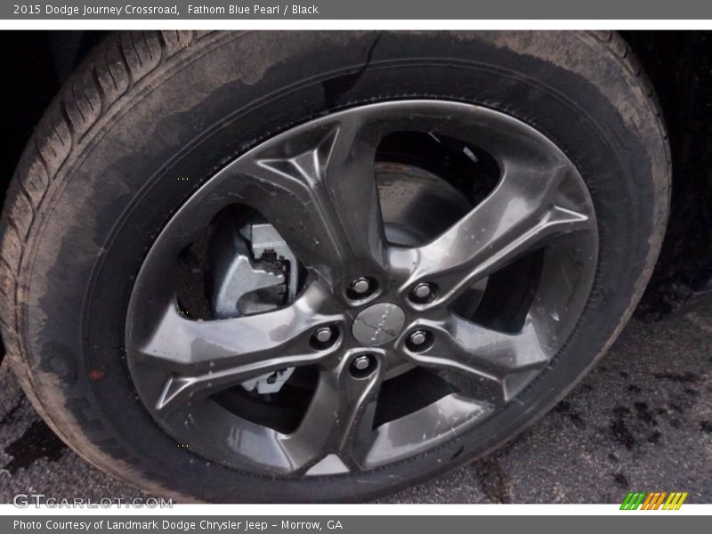 Fathom Blue Pearl / Black 2015 Dodge Journey Crossroad