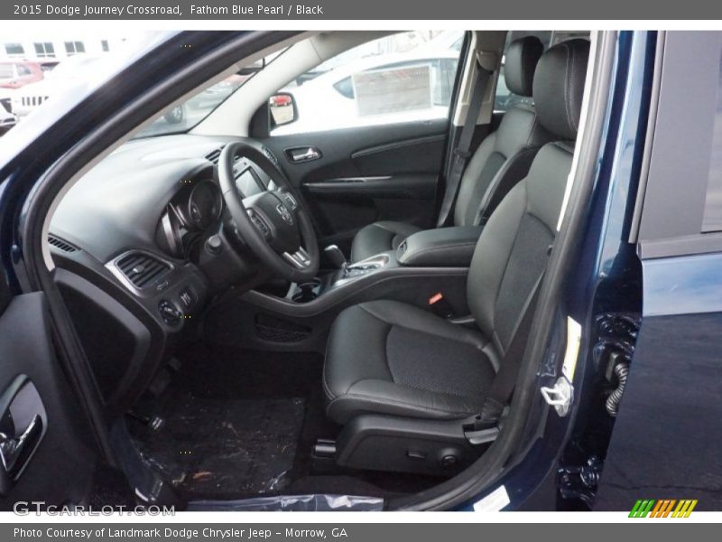 Fathom Blue Pearl / Black 2015 Dodge Journey Crossroad