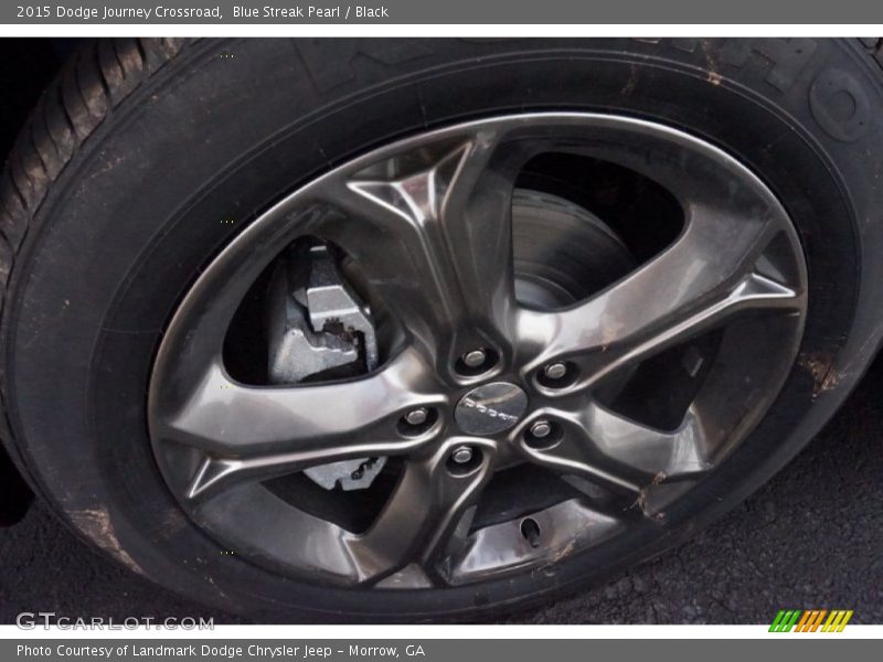 Blue Streak Pearl / Black 2015 Dodge Journey Crossroad
