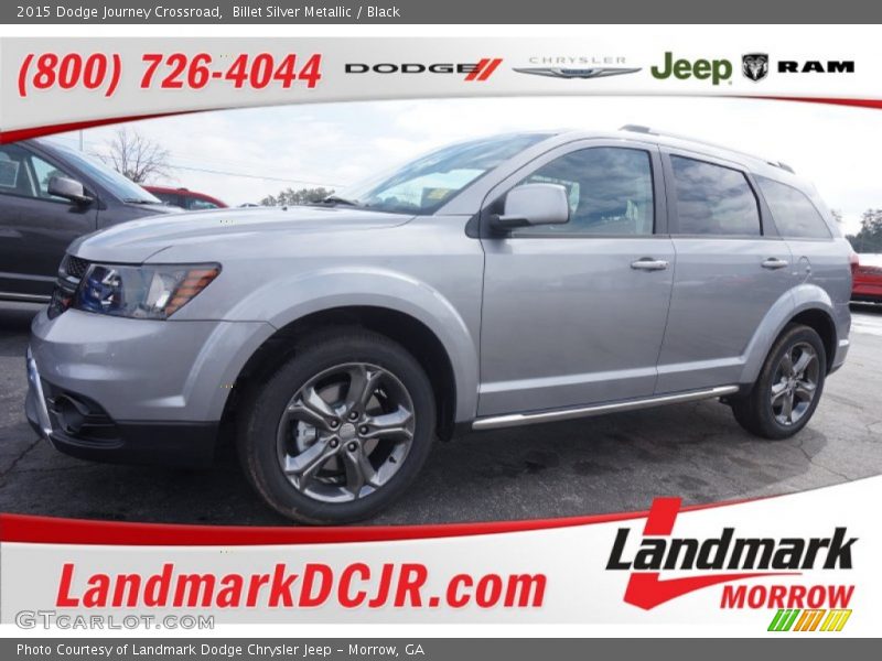 Billet Silver Metallic / Black 2015 Dodge Journey Crossroad
