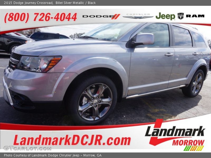 Billet Silver Metallic / Black 2015 Dodge Journey Crossroad