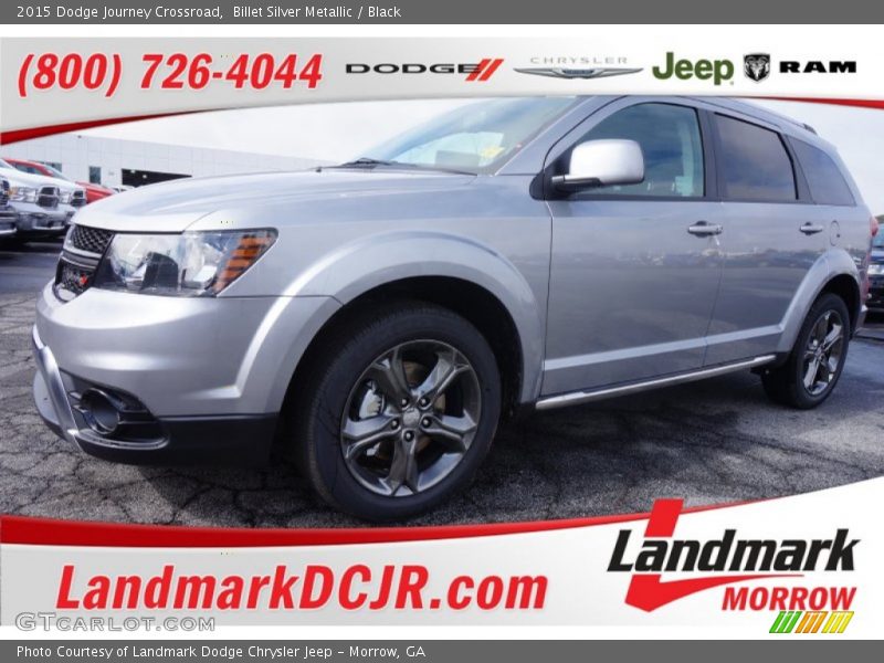 Billet Silver Metallic / Black 2015 Dodge Journey Crossroad