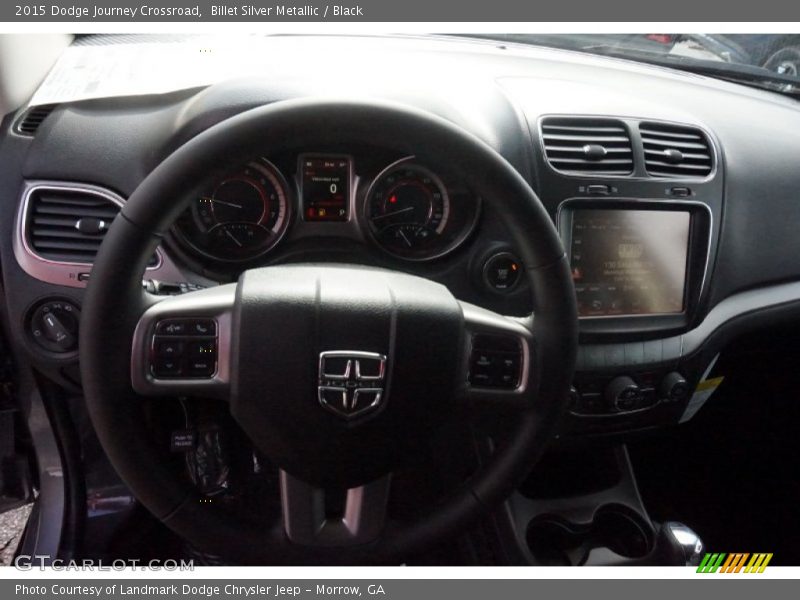 Billet Silver Metallic / Black 2015 Dodge Journey Crossroad