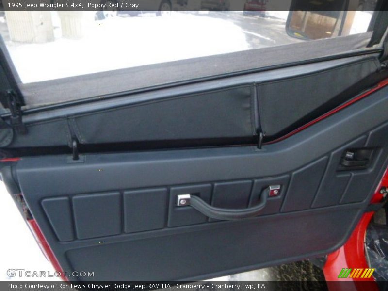 Poppy Red / Gray 1995 Jeep Wrangler S 4x4