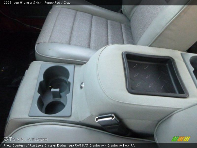 Poppy Red / Gray 1995 Jeep Wrangler S 4x4