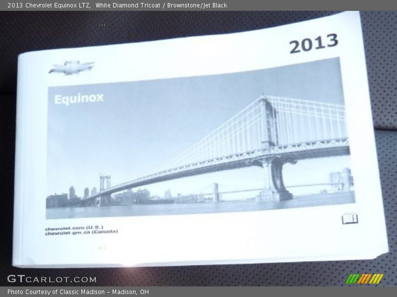 White Diamond Tricoat / Brownstone/Jet Black 2013 Chevrolet Equinox LTZ