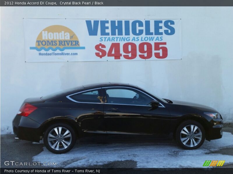 Crystal Black Pearl / Black 2012 Honda Accord EX Coupe