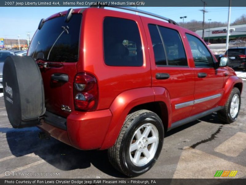 Inferno Red Crystal Pearl / Medium Slate Gray 2007 Jeep Liberty Limited 4x4