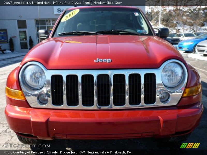 Inferno Red Crystal Pearl / Medium Slate Gray 2007 Jeep Liberty Limited 4x4