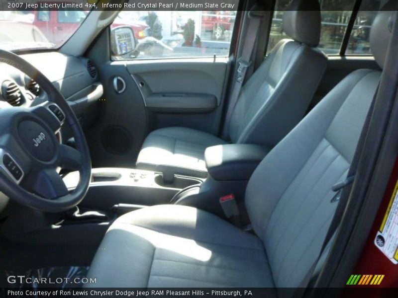 Inferno Red Crystal Pearl / Medium Slate Gray 2007 Jeep Liberty Limited 4x4