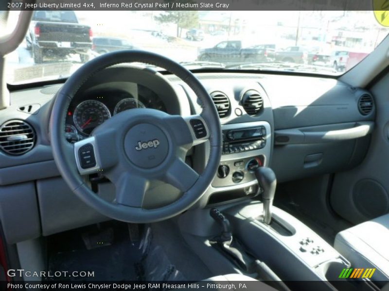 Inferno Red Crystal Pearl / Medium Slate Gray 2007 Jeep Liberty Limited 4x4