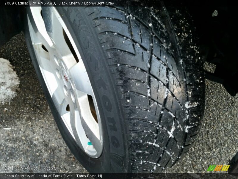 Black Cherry / Ebony/Light Gray 2009 Cadillac SRX 4 V6 AWD