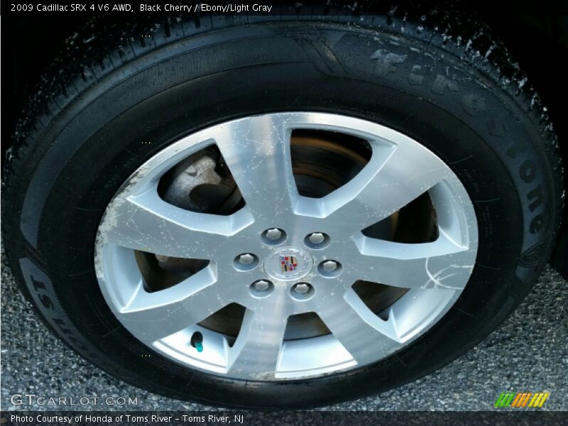 Black Cherry / Ebony/Light Gray 2009 Cadillac SRX 4 V6 AWD