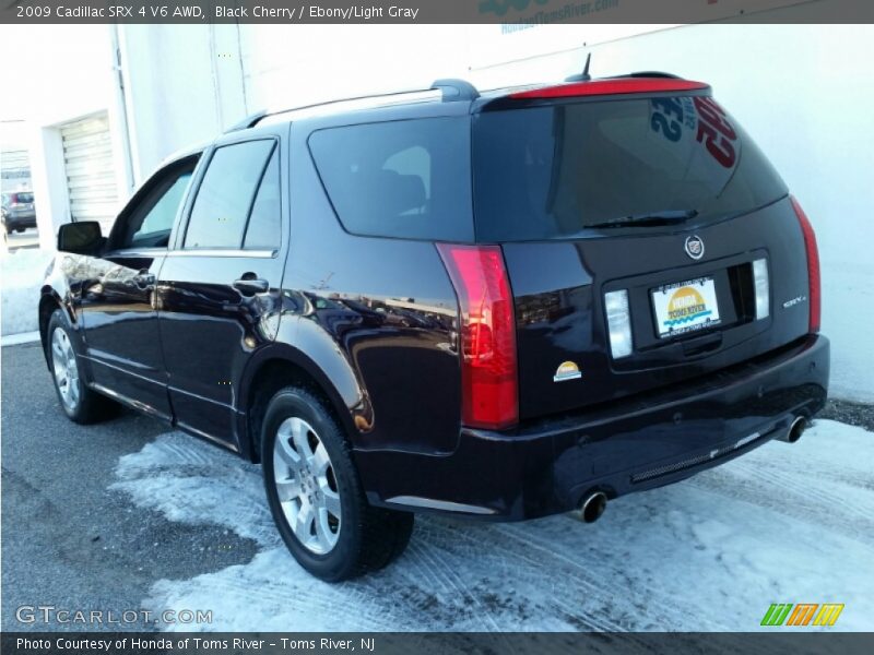Black Cherry / Ebony/Light Gray 2009 Cadillac SRX 4 V6 AWD