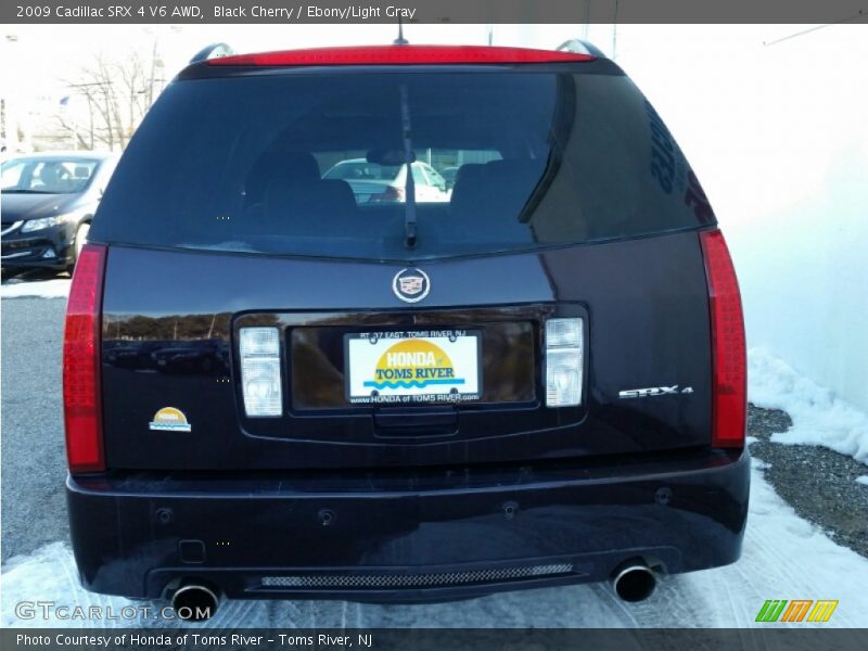 Black Cherry / Ebony/Light Gray 2009 Cadillac SRX 4 V6 AWD