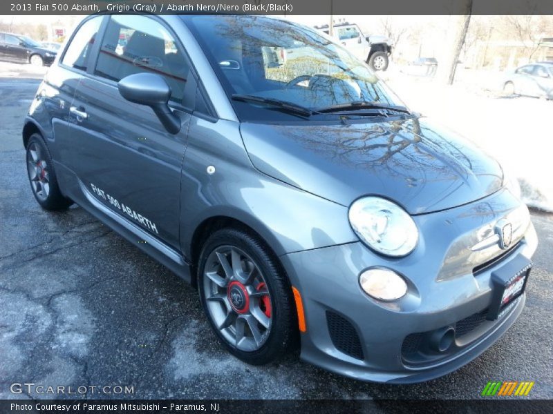 Grigio (Gray) / Abarth Nero/Nero (Black/Black) 2013 Fiat 500 Abarth