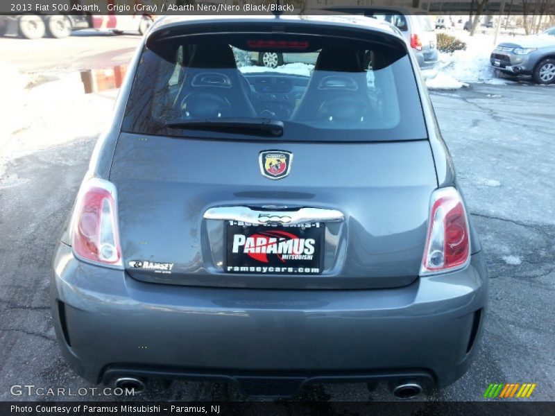 Grigio (Gray) / Abarth Nero/Nero (Black/Black) 2013 Fiat 500 Abarth