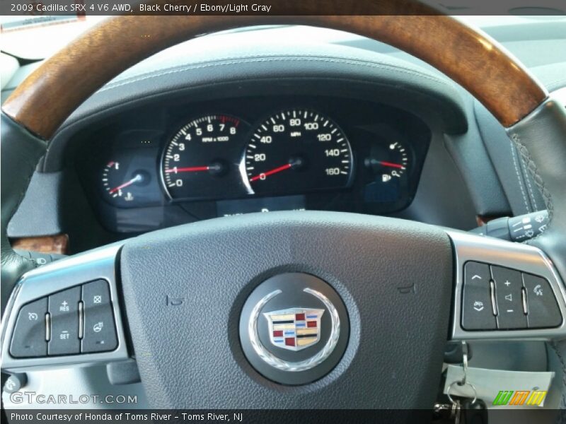 Black Cherry / Ebony/Light Gray 2009 Cadillac SRX 4 V6 AWD