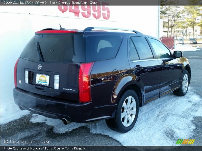 Black Cherry / Ebony/Light Gray 2009 Cadillac SRX 4 V6 AWD