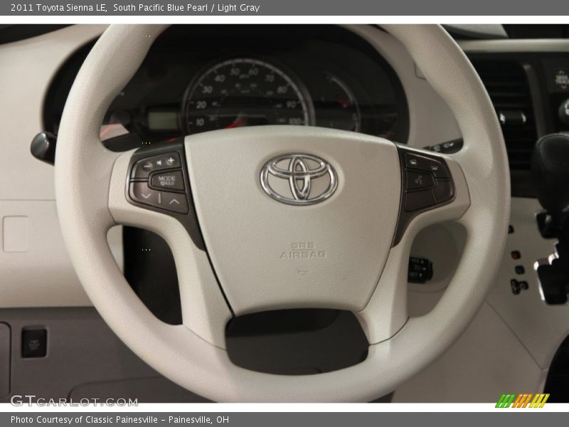 South Pacific Blue Pearl / Light Gray 2011 Toyota Sienna LE