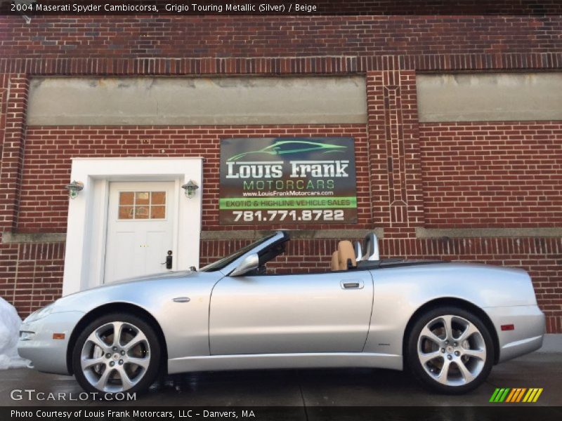 Grigio Touring Metallic (Silver) / Beige 2004 Maserati Spyder Cambiocorsa