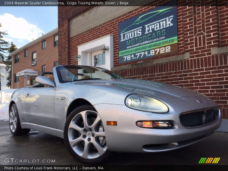 Grigio Touring Metallic (Silver) / Beige 2004 Maserati Spyder Cambiocorsa