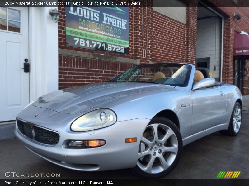 Grigio Touring Metallic (Silver) / Beige 2004 Maserati Spyder Cambiocorsa