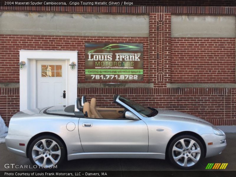 Grigio Touring Metallic (Silver) / Beige 2004 Maserati Spyder Cambiocorsa