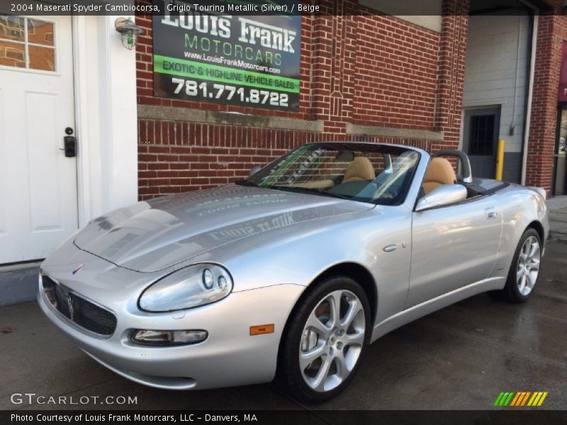 Grigio Touring Metallic (Silver) / Beige 2004 Maserati Spyder Cambiocorsa