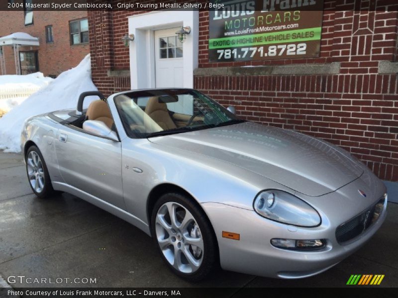 Grigio Touring Metallic (Silver) / Beige 2004 Maserati Spyder Cambiocorsa