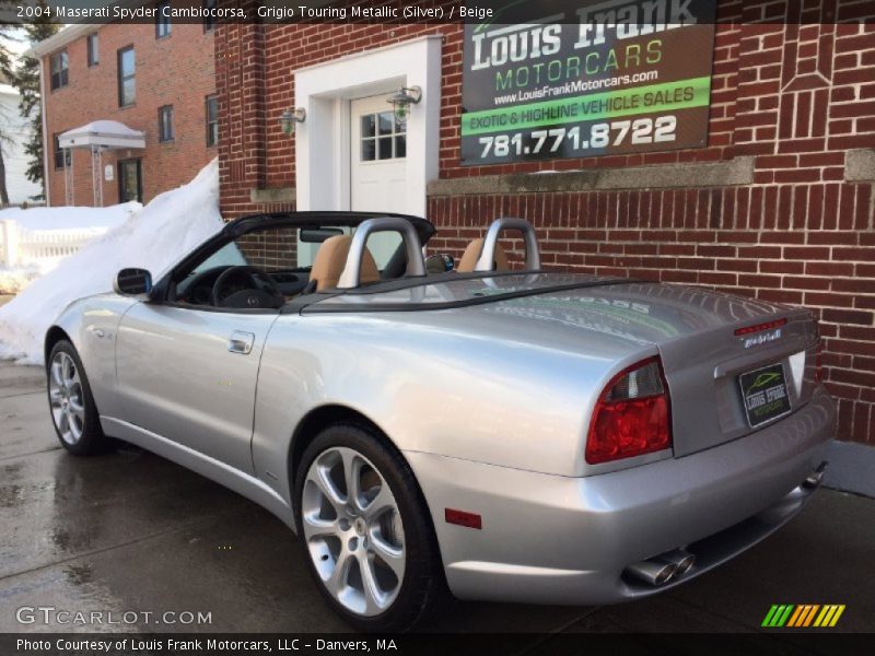 Grigio Touring Metallic (Silver) / Beige 2004 Maserati Spyder Cambiocorsa