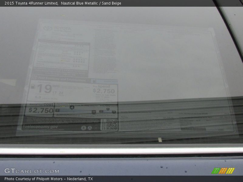 Nautical Blue Metallic / Sand Beige 2015 Toyota 4Runner Limited