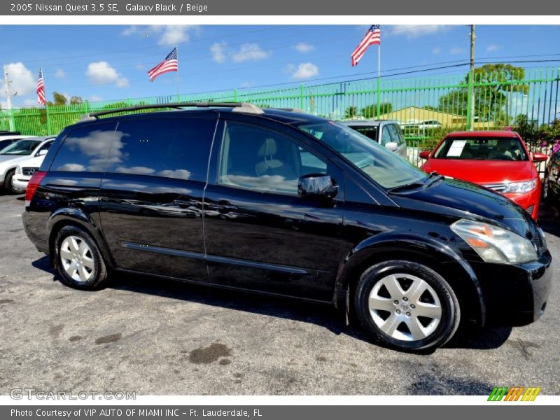 Galaxy Black / Beige 2005 Nissan Quest 3.5 SE