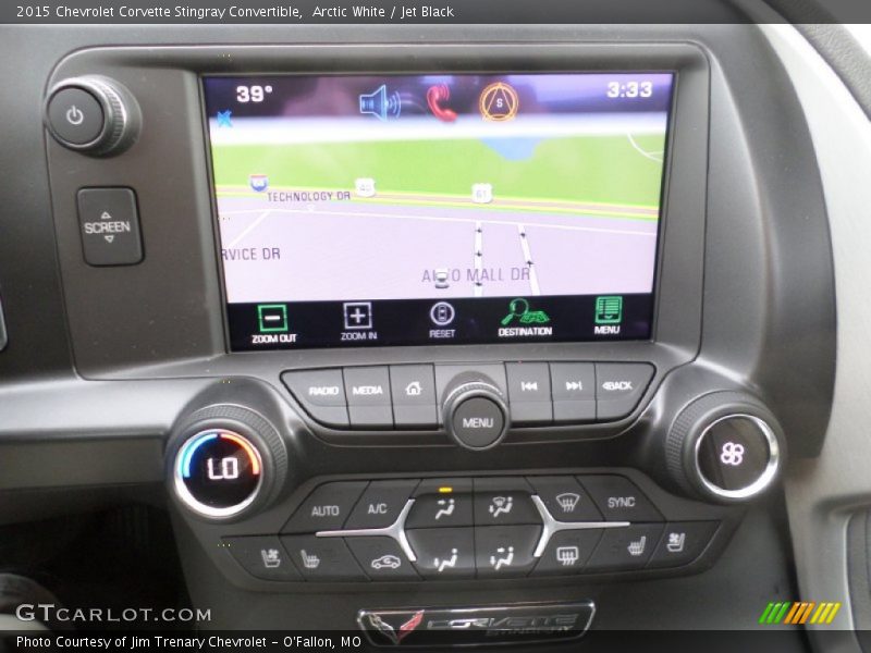 Controls of 2015 Corvette Stingray Convertible