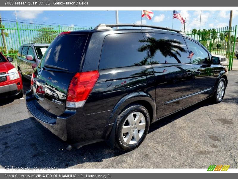 Galaxy Black / Beige 2005 Nissan Quest 3.5 SE